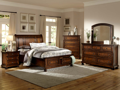 Modern Bedroom Set in Brown finish - B 3169