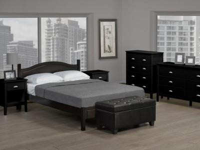  Double Size Wood Frame Bed - T2342