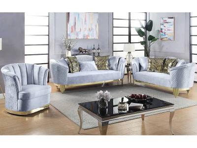 Modern Fabric Velvet Sofa Set - LS_2179