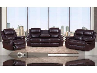 Modern Leather Recliner Sofa Set - LS_8072-Brown