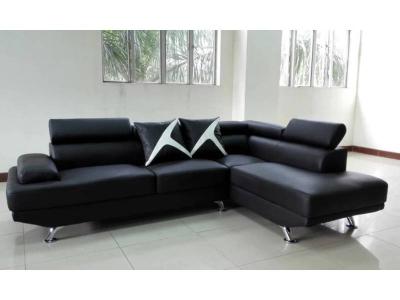 Modern Leather Sectional Sofa - LS_1519_BL