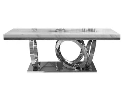 Ivory White Italian marble Dining Table - LS_935 S