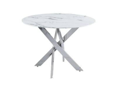 Italian Marble Table Top Stainless Steel with Silver Finish - LS_1523_Marble