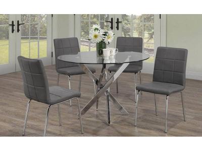 Grey Cushion Chair and Table Set - LS_1523–Y401 G