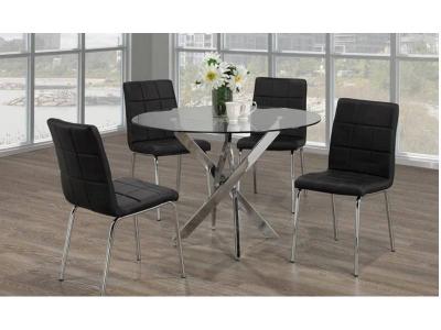 Cushion Office Table and Chair Set - LS_1523–Y401 B