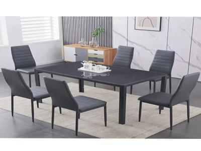 Blackish Gray Dining Table Set - LS_2003
