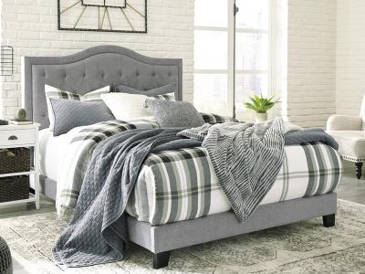 Ashley Furniture Jerary King Upholstered Bed B090-382 Gray