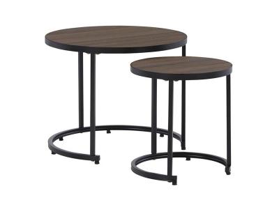 Ashley Furniture Ayla Nesting End Tables (2/CN) P020-716 Brown/Black