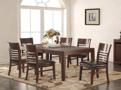 Transitional 7 Piece Dining Set - DS006