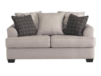 Ashley Velletri Loveseat with Loose Back and Seat Cushions - 7960435